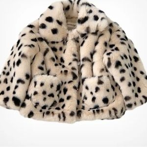 Leopard Faux Fur Thick Warm Coat Fur Baby